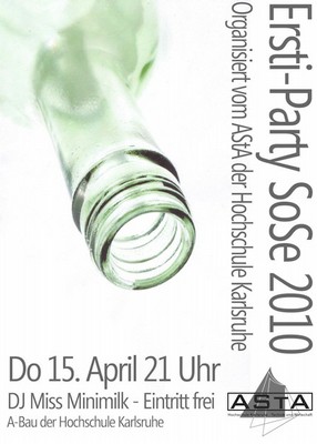 Plakat Ersti-Party SoSe 2010
